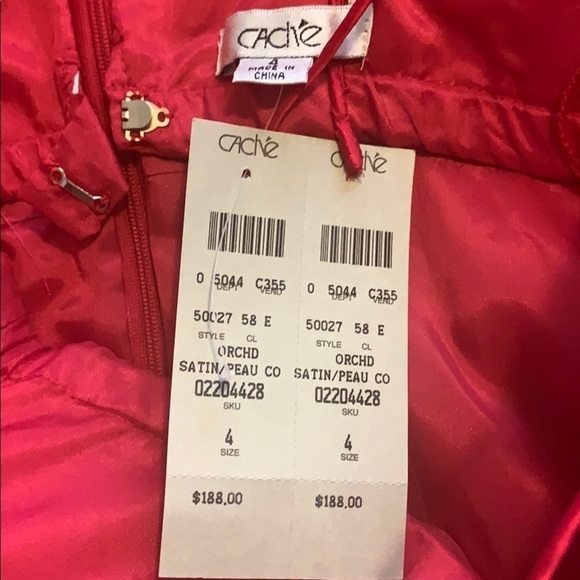 Caché 100% Silk Dress New With Tags - Picture 10 of 11